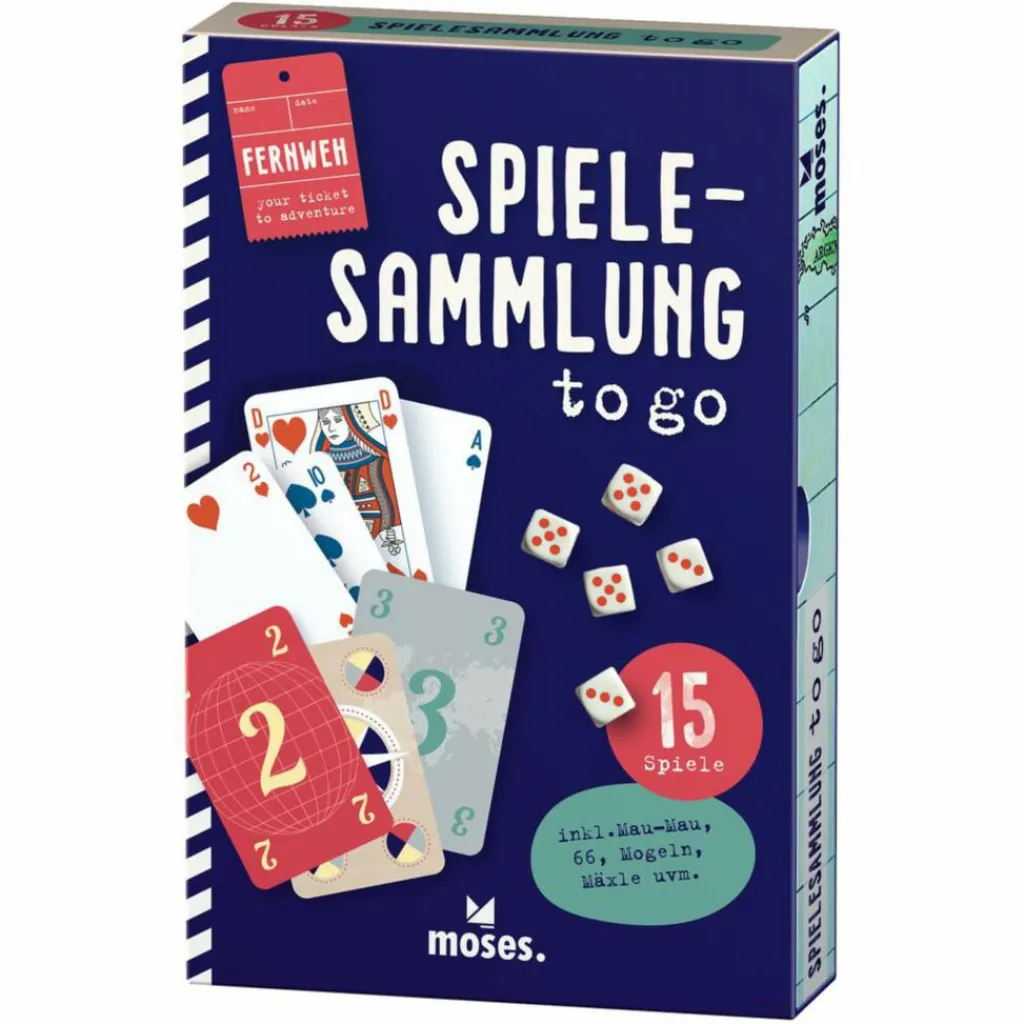 Moses Verlag Reisespiele*SPIELESAMMLUNG TO GO - Reisespiel