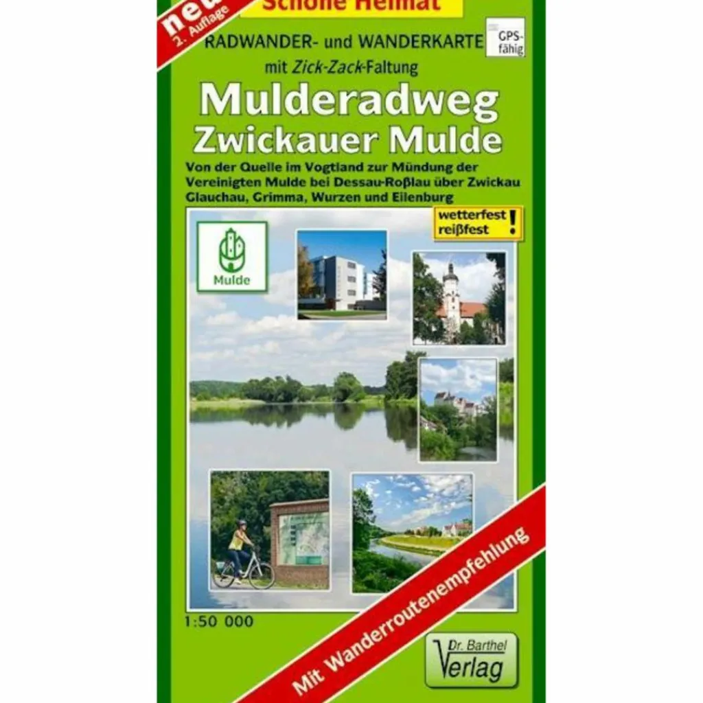 MULDERADWEG (ZWICKAUER MULDE) RADWANDER- - Fahrradkarte^ Fahrradkarten|Fahrradkarten