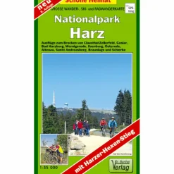 Fahrradkarten|Wanderkarten Und Winterkarten*NATIONALPARKS HARZ UND HOCHHARZ 1 : 35 000 - Wanderkarte