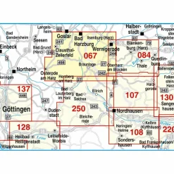 Fahrradkarten|Wanderkarten Und Winterkarten*NATIONALPARKS HARZ UND HOCHHARZ 1 : 35 000 - Wanderkarte