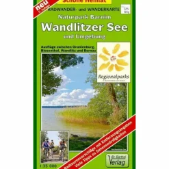 Fahrradkarten|Wanderkarten Und Winterkarten*NATURPARK BARNIM, WANDLITZSEE UND UMGEBUNG - Wanderkarte