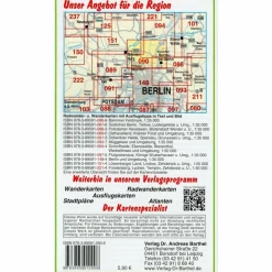 Fahrradkarten|Wanderkarten Und Winterkarten*NATURPARK BARNIM, WANDLITZSEE UND UMGEBUNG - Wanderkarte