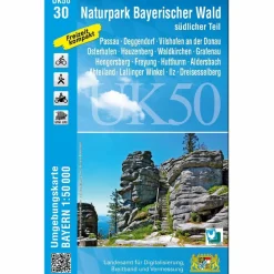 NATURPARK BAYERISCHER WALD - SÜDLICHER TEIL 1 : 50 000 - Wanderkarte^ Wanderkarten Und Winterkarten|Wanderkarten Und Winterkarten