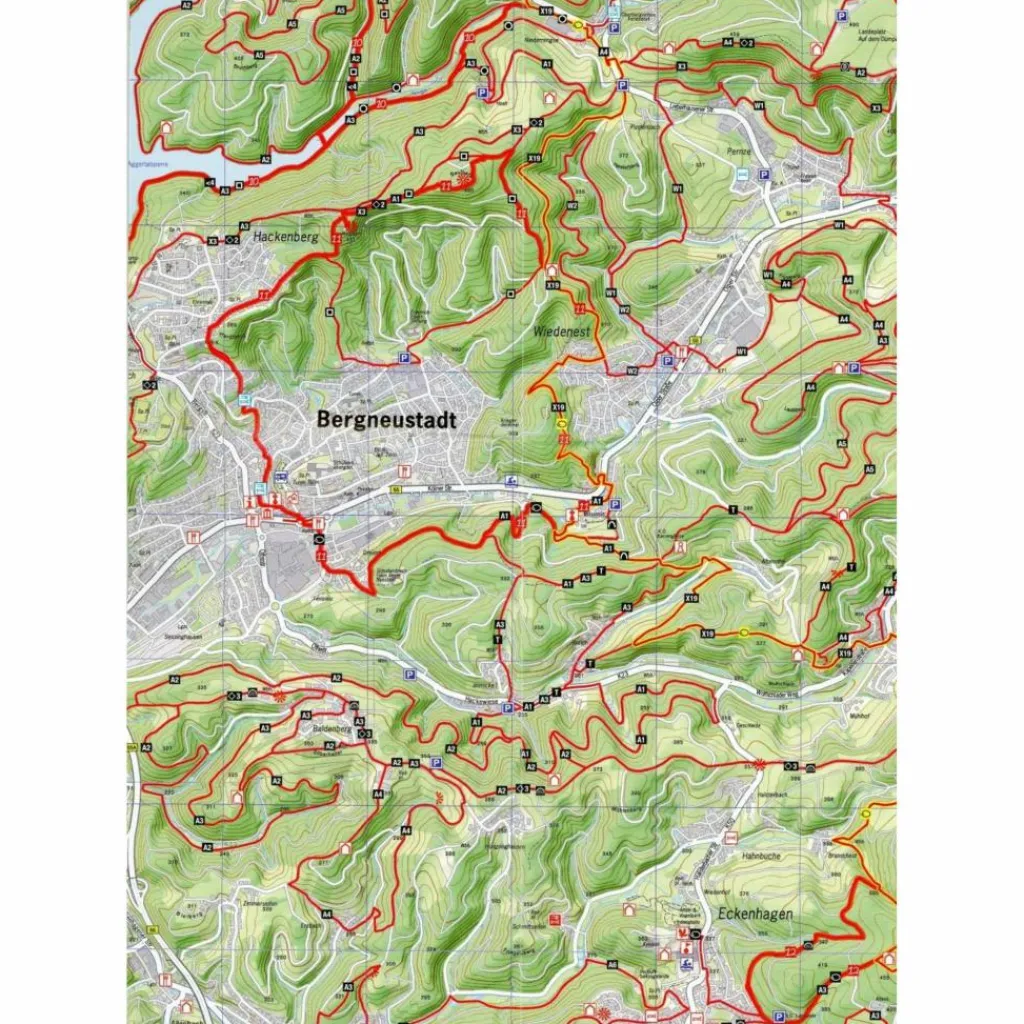 Wanderkarten Und Winterkarten|Wanderkarten Und Winterkarten*NATURPARK BERGISCHES LAND #3 1:25.000 - Wanderkarte