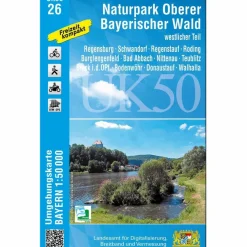 NATURPARK OBERER BAYERISCHER WALD - WESTLICHER TEIL - Wanderkarte^ Fahrradkarten|Wanderkarten Und Winterkarten