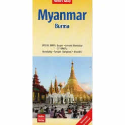 Wanderkarten Und Winterkarten|Wanderkarten Und Winterkarten*NELLES MAPS MYANMAR - Wanderkarte