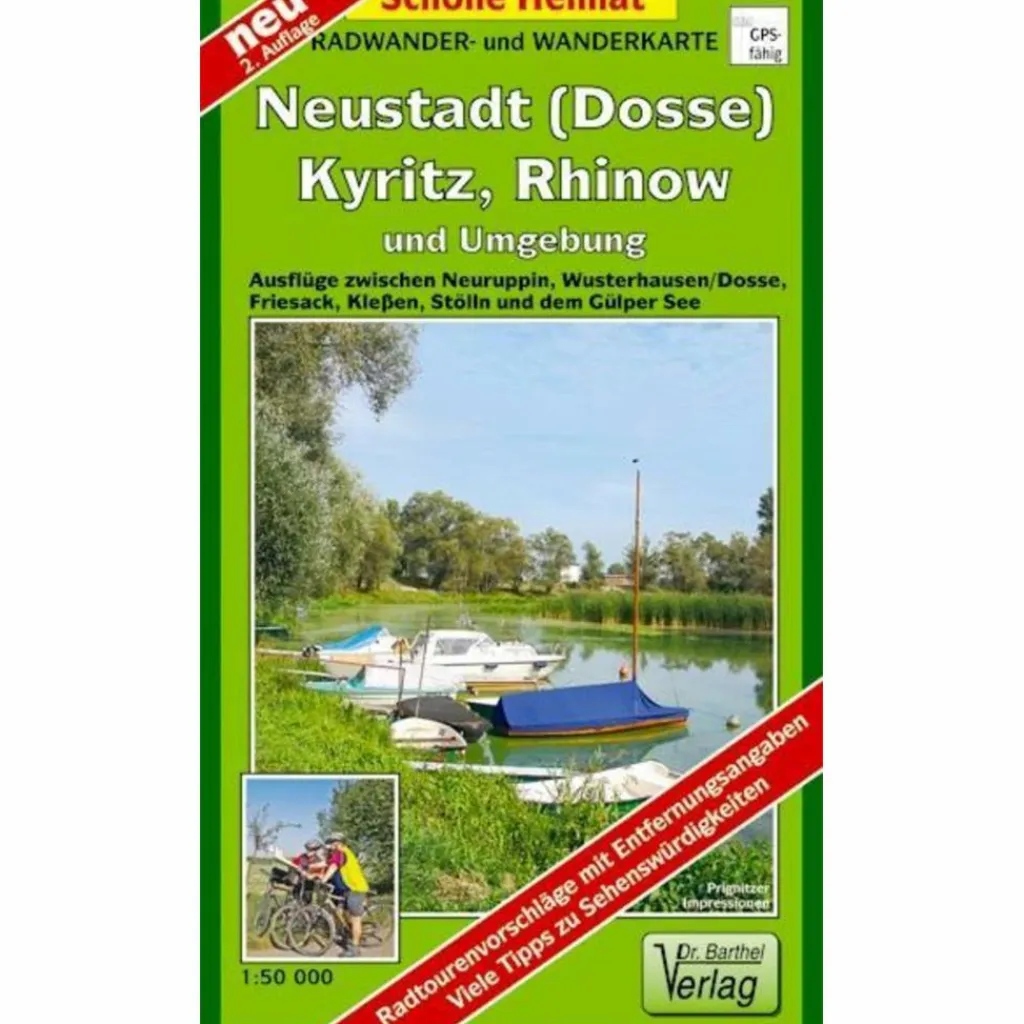 Fahrradkarten|Wanderkarten Und Winterkarten*NEUSTADT (DOSSE), KYRITZ, RHINOW UND UMGEBUNG - Wanderkarte