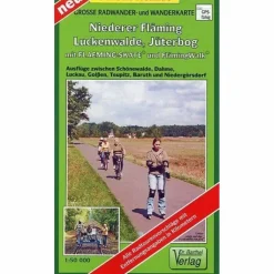 Fahrradkarten|Wanderkarten Und Winterkarten*NIEDERER FLÄMING, LUCKENWALDE, JÜTERBORG - Wanderkarte