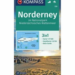 Wanderkarten Und Winterkarten|Wanderkarten Und Winterkarten*NORDERNEY IM NATIONALPARK NIEDERSÄCHSISC - Wanderkarte