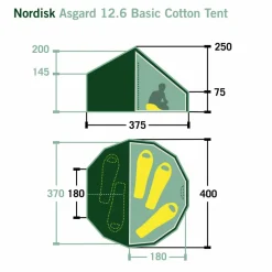 Nordisk Familienzelte*ASGARD 12.6 TECHNICAL COTTON TENT - Gruppenzelt