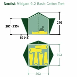 Nordisk Familienzelte*MIDGARD 9.2 TECHNICAL COTTON TENT - Tipi