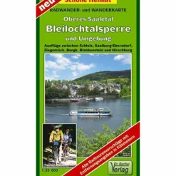 OBERES SAALETAL, BLEILOCHTALSPERRE UND UMGEBUNG - Wanderkarte^ Fahrradkarten|Wanderkarten Und Winterkarten