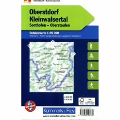 OBERSTORF KLEINWALSERTAL NR. 01 OUTDOORKARTE DEUTSCHLAND - Karte^ Fahrradkarten|Wanderkarten Und Winterkarten