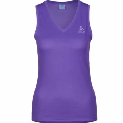 Damen Odlo Funktionsunterwäsche*ACTIVE F-DRY LIGHT BL TOP V-NECK SINGLET Damen - Funktionsunterwäsche
