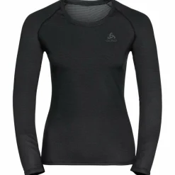 Damen Odlo Funktionsunterwäsche|Shirts Und Tops*ACTIVE F-DRY LIGHT BL TOP CREW NECK L/S Damen - Funktionsunterwäsche