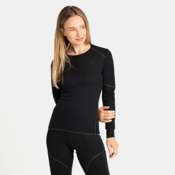 Damen Odlo Funktionsunterwäsche|Shirts Und Tops*ACTIVE X-WARM BL TOP CREW NECK L/S Damen - Funktionsunterwäsche