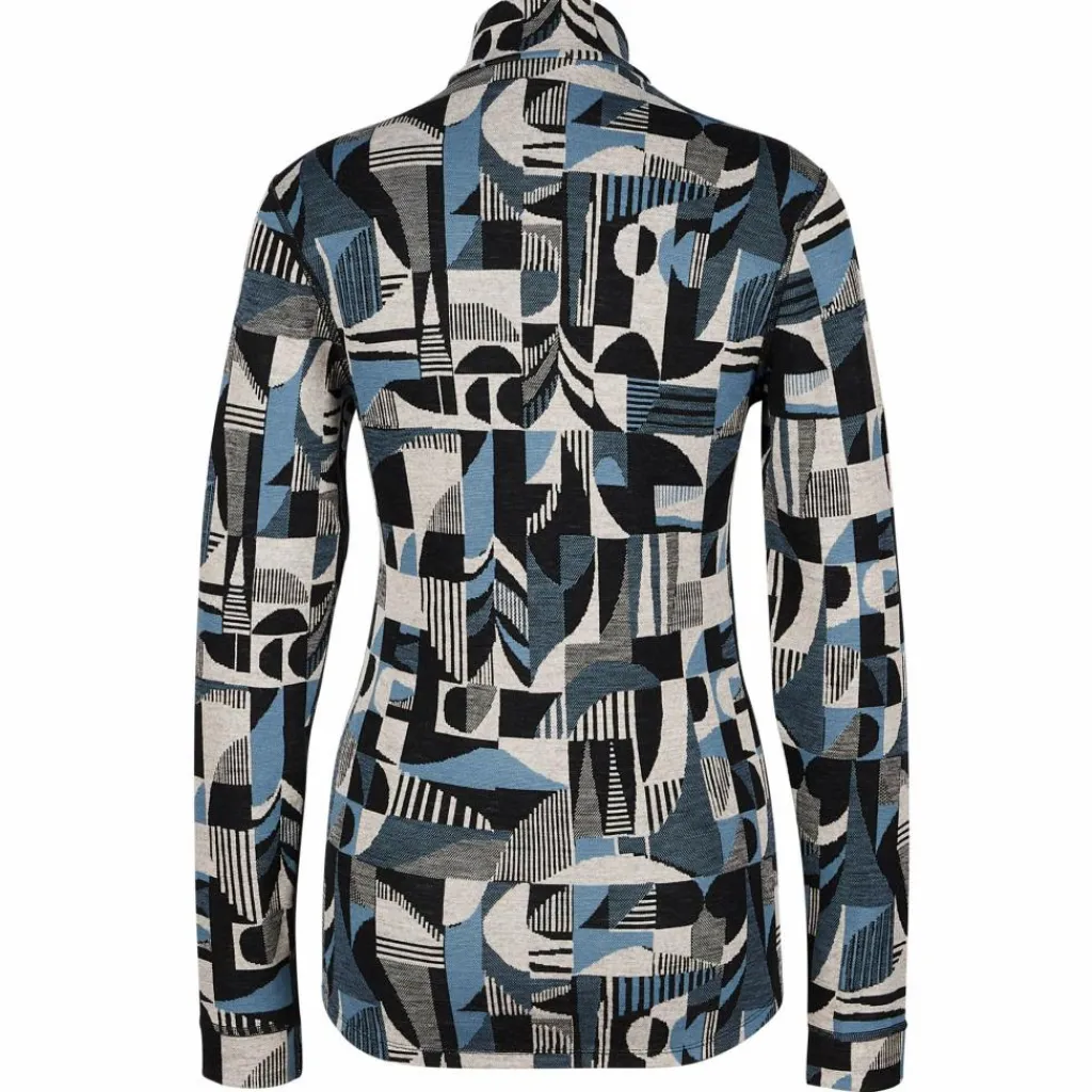 Damen Odlo Funktionsunterwäsche*MERINO HERITAGE BL TOP TURTLE NECK L/S HALF ZIP Damen - Funktionsunterwäsche