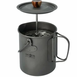Origin Outdoors FRENCH PRESS 3 IN 1 TITAN - Kaffeepresse^ Kaffee Equipment|Campingtöpfe Und Campinggeschirr