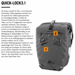 Ortlieb Fahrradtaschen Und Fahrradrucksäcke|Fahrradtaschen*COMMUTER-BAG TWO URBAN QL 3.1 - Fahrradtasche