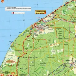 Fahrradkarten|Fahrradkarten*OSTSEEKÜSTEN-RADWEG VON TRAVEMÜNDE NACH AHLBECK 1:50 000 - Fahrradkarte