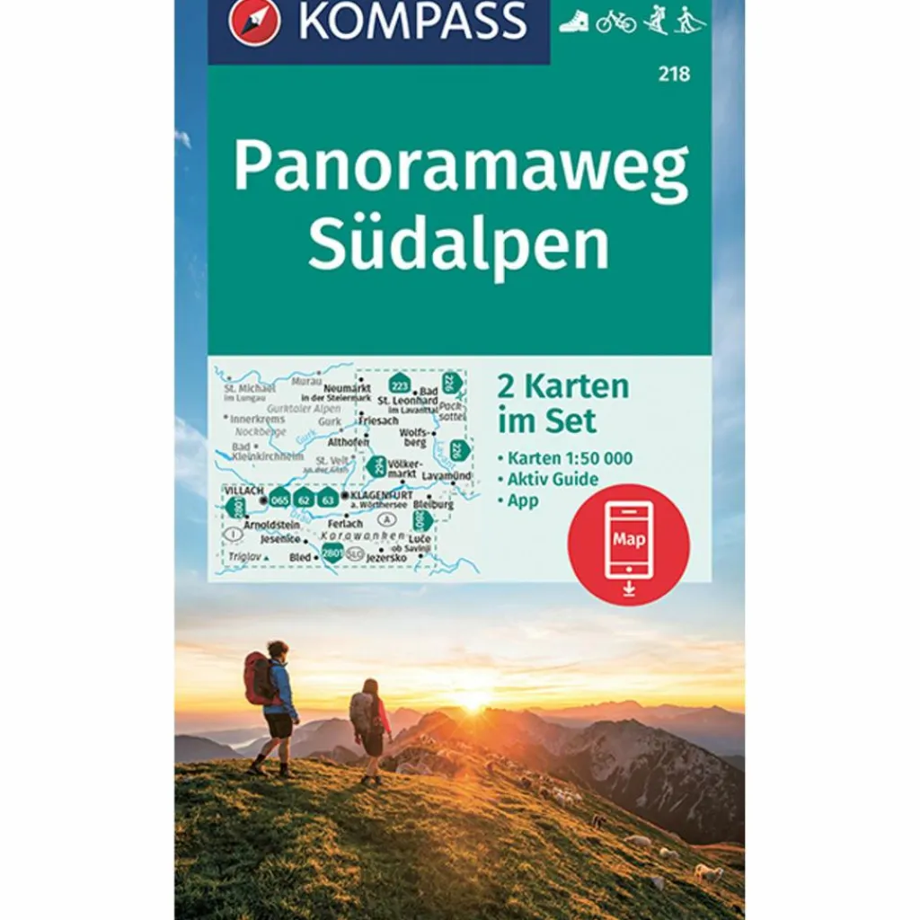 Wanderkarten Und Winterkarten|Wanderkarten Und Winterkarten*PANORAMAWEG SÜDALPEN 218 1:50000 - Wanderkarte