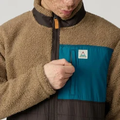 Passenger Clothing BORN EXPLORER RECYCLED POLAR-LINED SHERPA FLEECE Herren - Fleecejacke^Herren Pullover Und Fleecepullover|Outdoorjacken