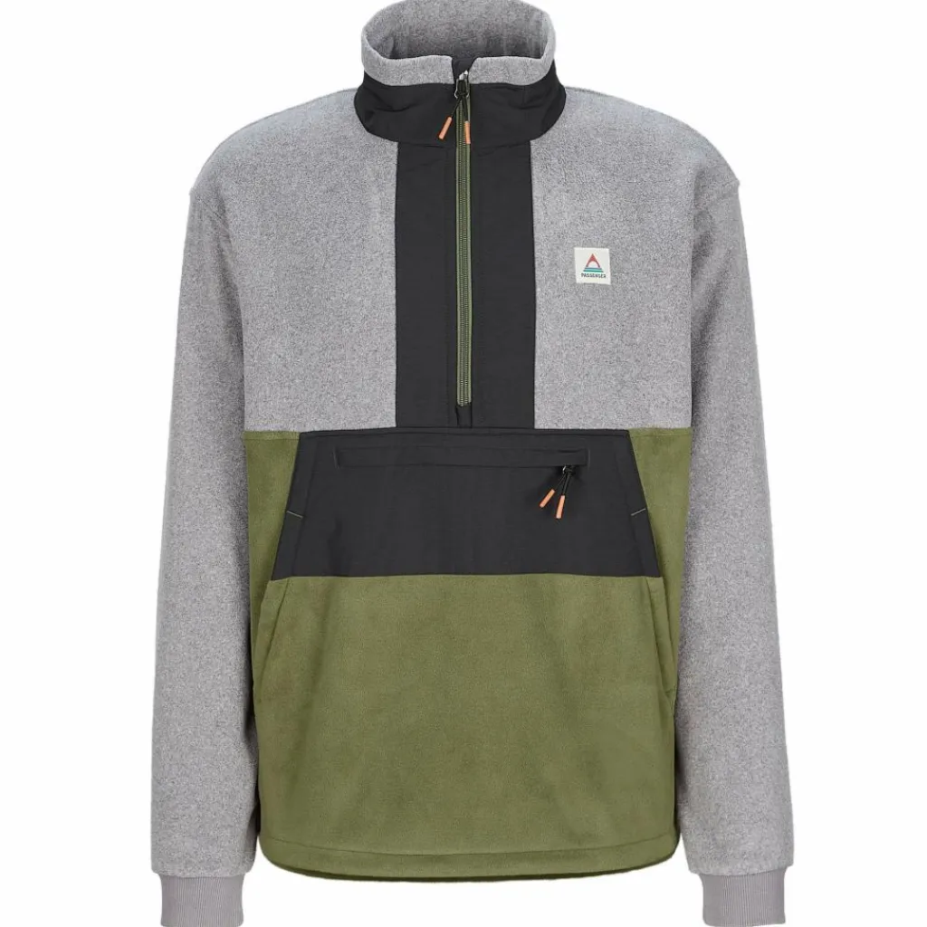 Passenger Clothing WOODLAND 2.0 HOODLESS 1/2 ZIP RECYCLED POLAR FLEECE Herren - Fleecepullover^Herren Pullover Und Fleecepullover
