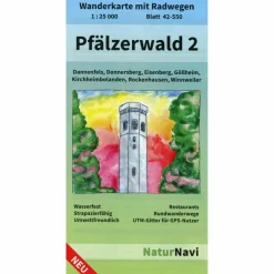 PFÄLZERWALD 2. BLATT 42-550, 1 : 25 000 - Wanderkarte^ Wanderkarten Und Winterkarten|Wanderkarten Und Winterkarten