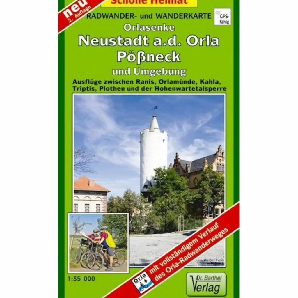 Fahrradkarten|Wanderkarten Und Winterkarten*PÖßNECK, NEUSTADT AN DER ORLA UND UMGEBU - Wanderkarte