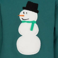 POLARN O. PYRET BOIL - SNOWMAN SWEATERS APPLICATION Kinder - Sweatshirt^Kinder Kinder Fleecejacken Und Kinderpullover