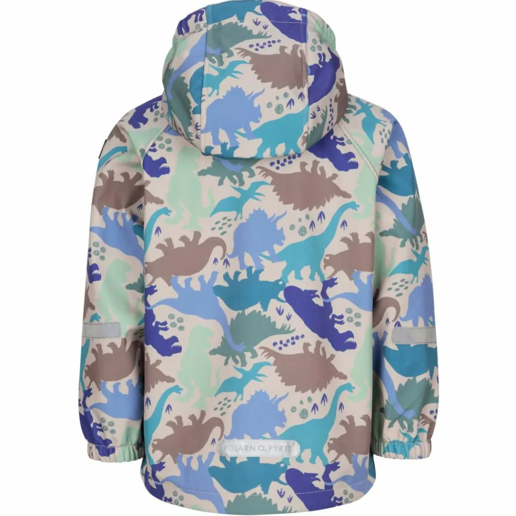 POLARN O. PYRET FOGGY JACKET SOFTSHELL AOP Kinder - Softshelljacke^Kinder Kinderjacken