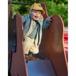 POLARN O. PYRET LAVA JACKET FLEECE STRIPE Kinder - Fleecejacke^Kinder Kinder Fleecejacken Und Kinderpullover