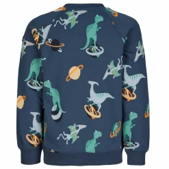 POLARN O. PYRET RUN - DINOSAURS SWEATERS AOP Kinder - Sweatshirt^Kinder Kinder Fleecejacken Und Kinderpullover