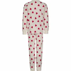 Kinder POLARN O. PYRET Kinder Funktionsunterwäsche*SLEEP - HEARTBEAT PYJAMAS SET AOP Kinder - Funktionsunterwäsche