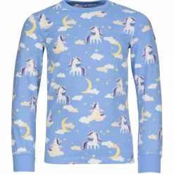 Kinder POLARN O. PYRET Kinder Funktionsunterwäsche*SLEEP - UNICORN NIGHT PYJAMAS SET AOP Kinder