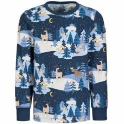 POLARN O. PYRET SLEEP - WINTERLAND PYJAMAS SET AOP Kinder - Funktionsunterwäsche^Kinder Kinder Funktionsunterwäsche