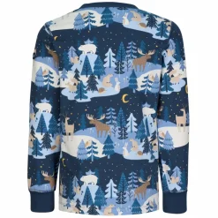 POLARN O. PYRET SLEEP - WINTERLAND PYJAMAS SET AOP Kinder - Funktionsunterwäsche^Kinder Kinder Funktionsunterwäsche