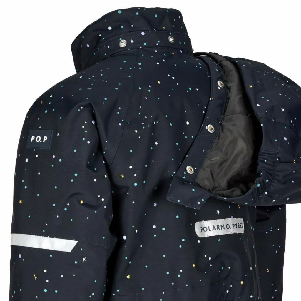 POLARN O. PYRET SNOWY PADDED SUIT AOP Kinder - Schneeanzug^Kinder Kinderoveralls