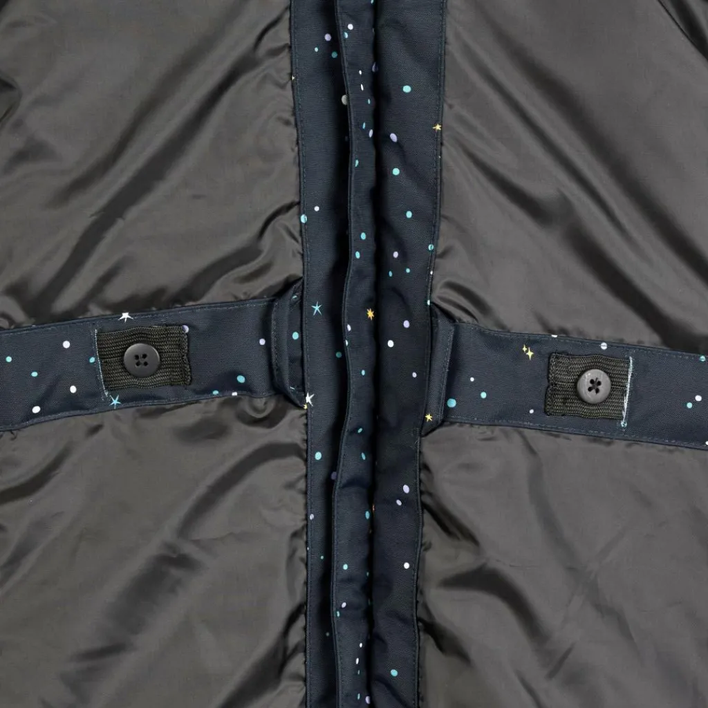 POLARN O. PYRET SNOWY PADDED SUIT AOP Kinder - Schneeanzug^Kinder Kinderoveralls