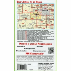 POTSDAMER HAVELSEEN, BLÜTENSTADT WERDER - Wanderkarte^ Fahrradkarten|Wanderkarten Und Winterkarten
