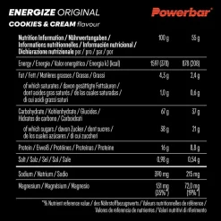 PowerBar PB ENERGIZE ORIG. COOKIES&CREAM (55GX15) PACKAGE - Energieriegel^ Verpflegung