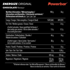 PowerBar PB ENERGIZE ORIG. CHOCO (55GX15) PACKAGE - Energieriegel^ Verpflegung