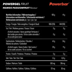 PowerBar PB POWERGEL FRUIT MANGO PASSIONFR (41GX24) PACKAGE - Energiedrink^ Verpflegung