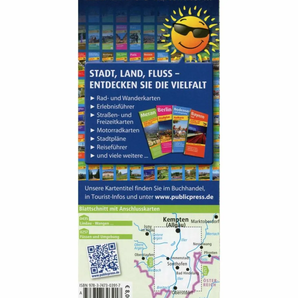 Fahrradkarten|Wanderkarten Und Winterkarten*ALLGÄU 1:50.000 - Wanderkarte