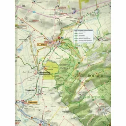 Fahrradkarten|Wanderkarten Und Winterkarten*QUERFURT, HELDRUNGEN, BAD BIBRA UND UMG - Wanderkarte