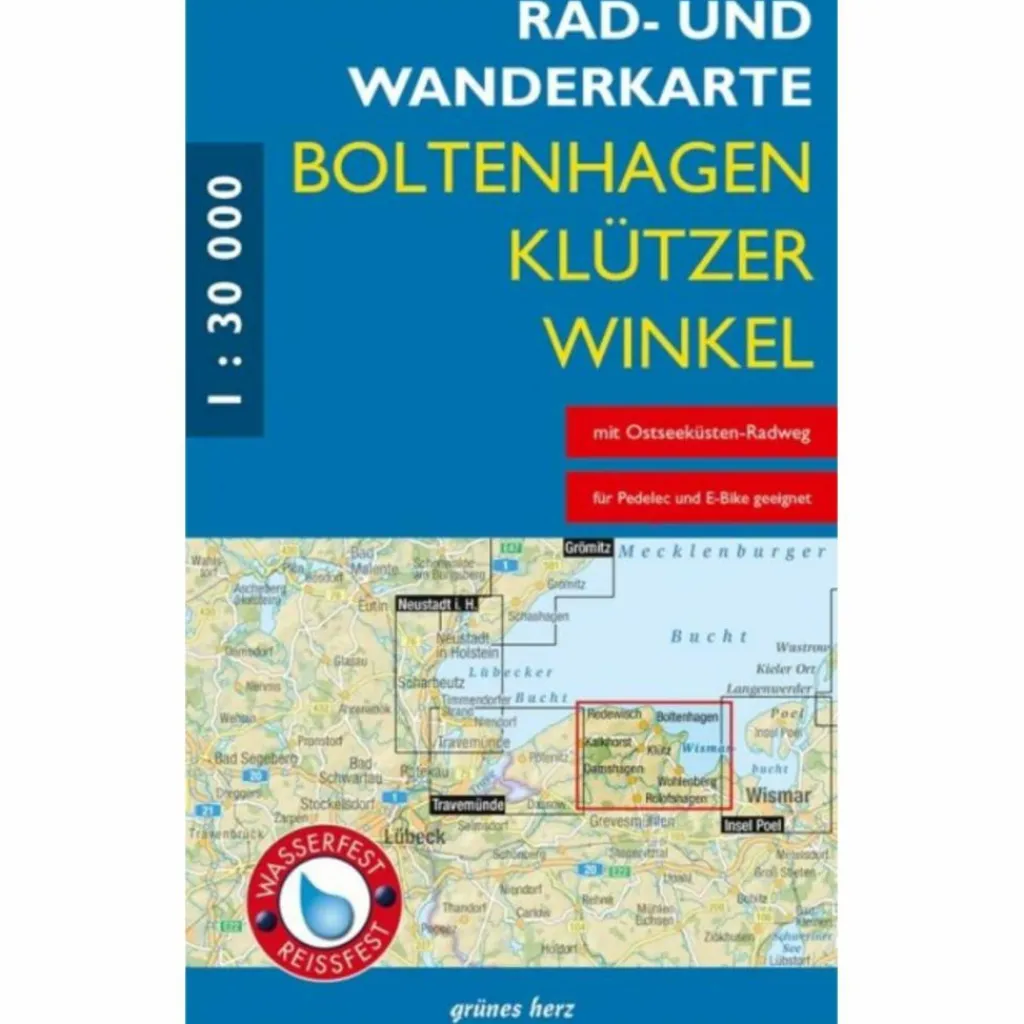 Fahrradkarten|Wanderkarten Und Winterkarten*RAD- UND WANDERKARTE BOLTENHAGEN, KLÜTZER WINKEL 1:30 000