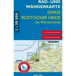 RAD- UND WANDERKARTE DARß, ROSTOCKER HEIDE BIS WARNEMÜNDE^ Fahrradkarten|Wanderkarten Und Winterkarten