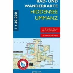 Fahrradkarten|Fahrradkarten*RAD- UND WANDERKARTE HIDDENSEE, UMMANZ 1 :30.000 - Fahrradkarte