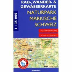 RAD-, WANDER- UND GEWÄSSERKARTE NATURPARK MÄRKISCHE SCHWEIZ^ Fahrradkarten|Gewässerkarten