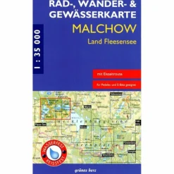 RAD-, WANDER- UND GEWÄSSERKARTE MALCHOW, LAND FLEESENSEE^ Fahrradkarten|Gewässerkarten